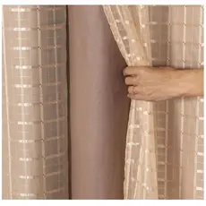 Cortina Blackout blecaute pvc com Tecido voil xadrez  1,40 lar × 1,70 /2,00 x 1,40 altura  PROMOÇÃO