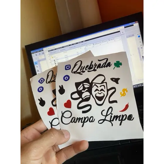 Adesivos Quebrada Campo Limpo Chora agora ri depois