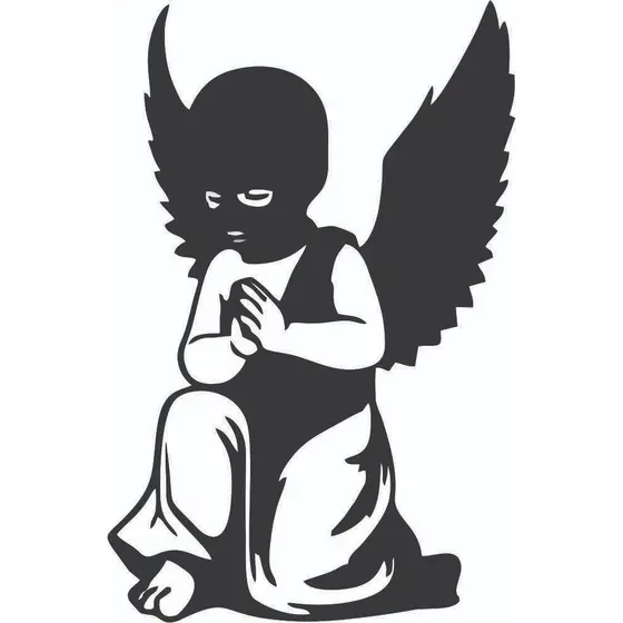 Adesivo Anjo Balaclava Quebrada/anjo caido
