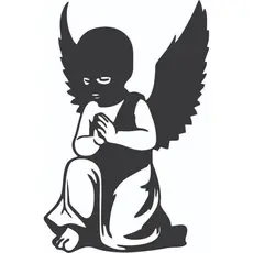 Adesivo Anjo Balaclava Quebrada/anjo caido