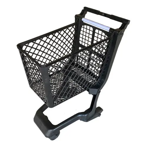 Carrinho Compras Mercado Plástico Compacto Pvc Ecoflex 60 Litros Super Resistente Várias Cores