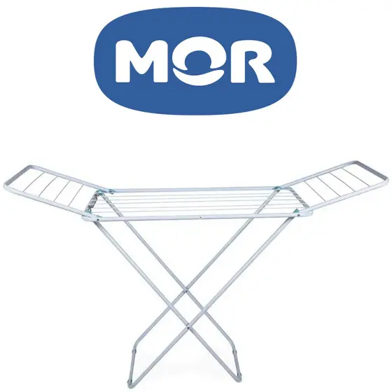 Varal De Chão Com Abas Slim MOR Resistente Em Aço Super Reforçado Oferta Cores - Original Mor