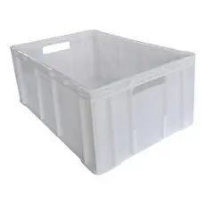 4 Caixa Fechada Congelamento Bandeja Câmara Fria 45 L Branca 60x40x24cm Contentor Plástico Açougues