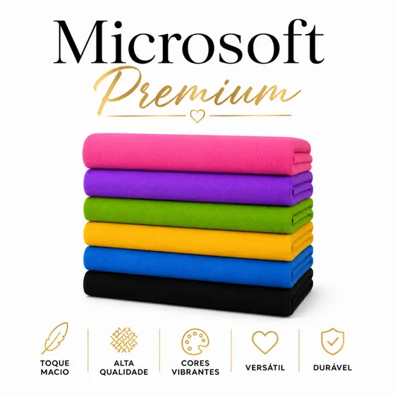 Tecido Microsoft Premium no metro -1metro x 1,60m -tecido super macio, Ideal para mantas, pijamas e artesanato