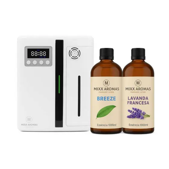 2 ESSENCIA ESPECIAL PARA MAQUINA DE AROMAS NEVOAR LAVANDA FF E BREEZE 1000ML