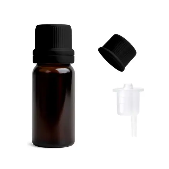KIT 100 FRASCO PET AMBAR 20ML COM GOTEJADOR E TAMPA PTA