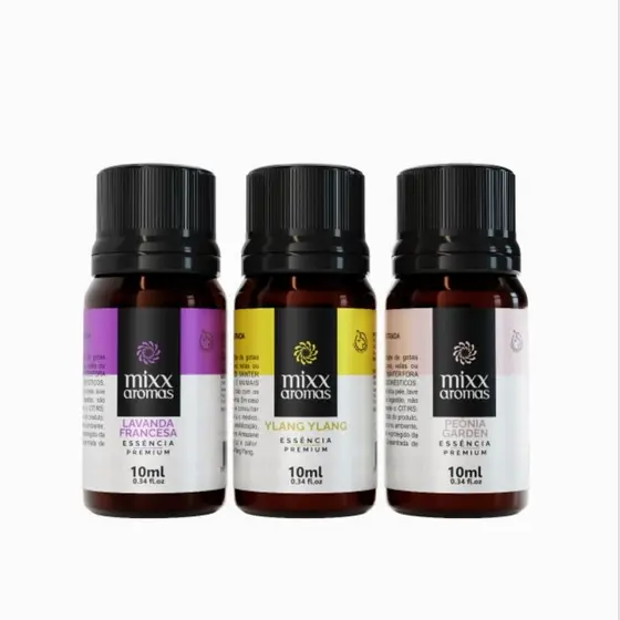 Kit 3 essencia a Base oleo mixx aromas 10ml