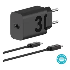 Moto G32 Carregador Turbo de 30w Tipo C Compatível USB-C