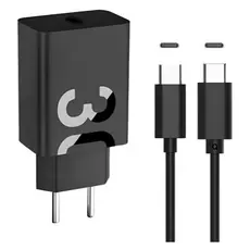 Moto g34 Carregador + Cabo 30w Tipo C Turbo Compatível USB-C