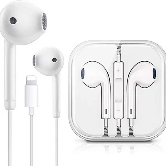 Fone De Ouvido Lightning Com Fio Com Microfone Para Ipad Iphone 7 8 X 11 12 13 14 PRO MAX