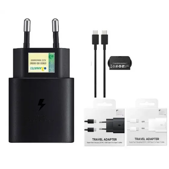 Tipo C Carregador de 25w Turbo Compatível Galaxy S20FE
