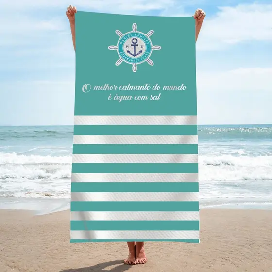 Toalha De Praia Microfibra Para Piscina Mar Gigante Estampada Colorida Barata 140 x70