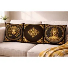 Kit Capas de Almofada 3D Decorativa 40x40cm Oxford Sala Quarto Sofá Lavável