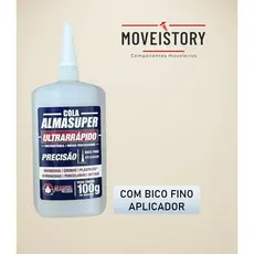 Cola almasuper ultrarrápida 100g com bico fino