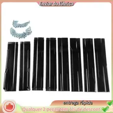 1 Conjunto De Pequeno Spoiler Anticolisão De Quatro Seções , Peça De Modificação De Saia Lateral Combinada Universal Par