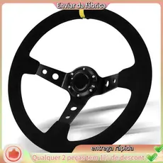 Volante De Corrida Universal , Camurça De 6 Parafusos De 350 Mm Para/Motorsport/Carro Sim Driving