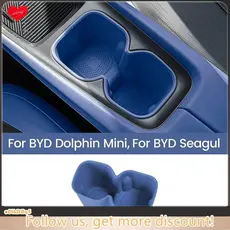 Caixa De Armazenamento De Copos De Água Para Carros Azul-Marinho Bebidas Fixa Antiderrapante BYD Dolphin Mini/Seagull