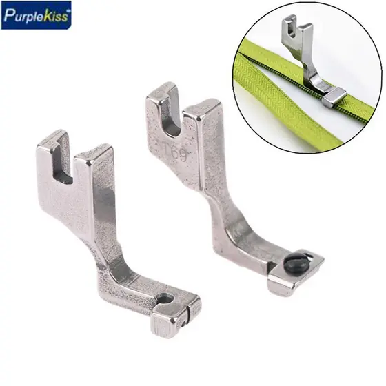 【Promote】Pe s518l/t168 Calcador Pregar Ziper Invisivel Esquerdo Reta Industrial Novo T69 calcador Industrial