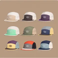 Boné Five Panel Bordado Malha Moda Diário Streetwear Corrida Ciclismo Masculino Feminino Chapéu