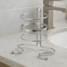 Suporte Para Secador De Cabelos Aço Inoxidável Porta Secador De Banheiro De Parede