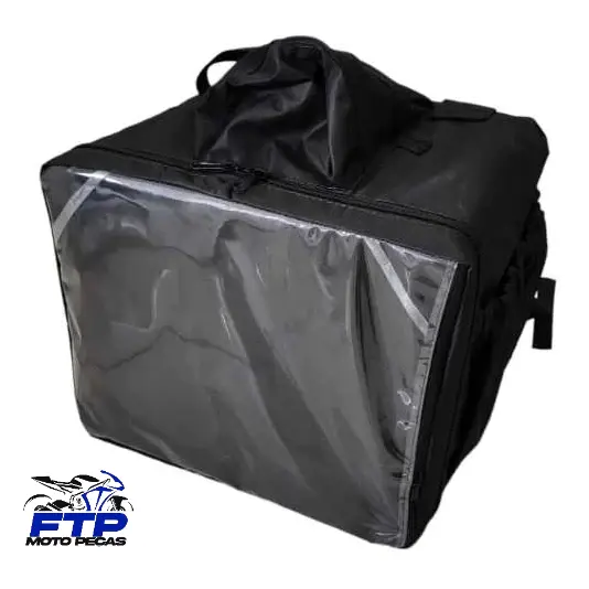 BAG MOTOBOY MOCHILA BAG LAMINADA ISOPOR 45 LITROS PRETA