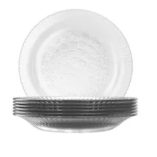 Prato Fundo de Vidro Duralex Primavera 22,4cm 6 Unidades - Nadir 5831