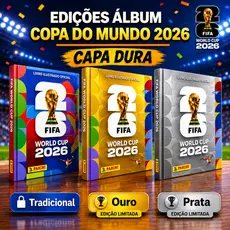 Album CAPA DURA Oficial Copa do Mundo 2026 e Figurinhas