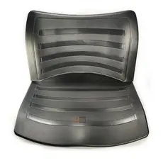Kit Assento/encosto Em Plastico Preto Masticmol Iso Polipropileno