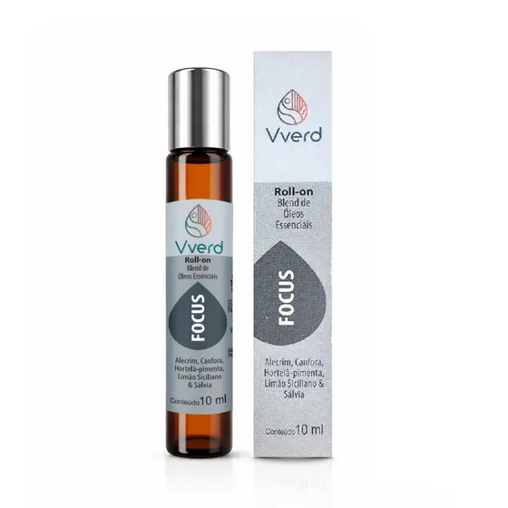 Roll-on Óleos Essenciais Blend Focus Vverd 10ml