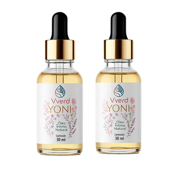 Kit com 2 Yoni Óleo Íntimo Natural: Hidratação e Frescor em Dose Dupla