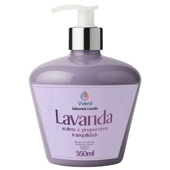 Sabonete Líquido Glicerinado de Lavanda Vverd 350ml Concentrado