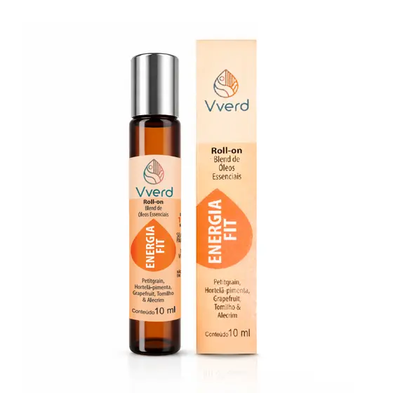 Roll-On Blend Óleos Essenciais Energia Fit - Vverd 10ml