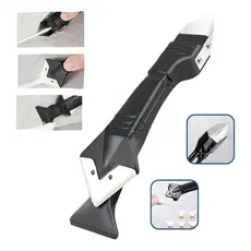 Espátula Raspador Rejunte Silicone Multiuso Aplicador Acabamento Inox Piso Parede Limpeza Obra Ferramenta Profissional