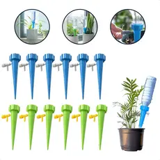 Gotejador Kit 12 / 24 Irrigador Acoplável Garrafa Pet Bico Dosador Vaso Jardim Rega Automática Horta Pomar Ajustável