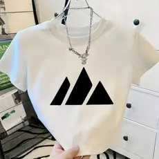 Cropped Feminino Estampado Lançamento manga Curta Gola Redonda Top Moda Todas Estação