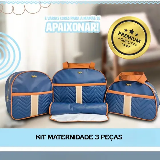 Kit Bolsa Saída Maternidade Bebê Com Mochila Menina/menino Multifuncional Impermeável