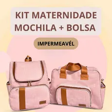 Bolsa Linho BONI Super luxo 2 pecas maternidade