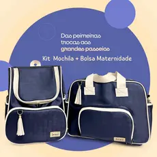 KIT Saída Maternidade Alto LUXO IMPERMEAVÉL MOCHILA+ BOLSA