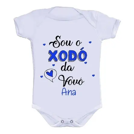 Body Bebê Personalizado Divertido Sou O Xodó Da Vovó