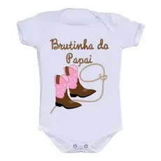 Body Bebê Personalizado Divertido Brutinha Do Papai