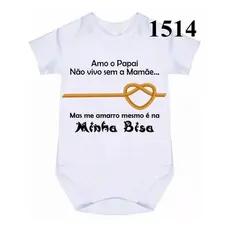 Body Bebê Personalizado  Bisa  Avó Cod-1514