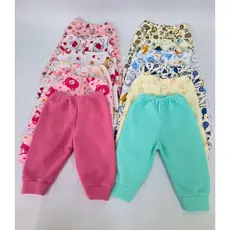 Kit Calça Soft Quentinha  Bebê com 3 pçs Sortidas Menino Menina