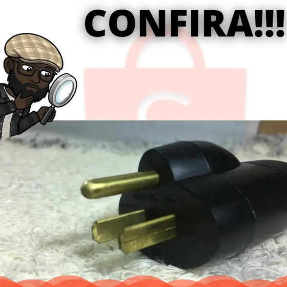 Adaptador De Tomada Converssor De Antigo P/ Novo 20amperes