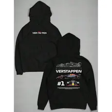 Blusa De Frio Moletom Canguru Max Verstappen Two cars #1 2025 Red Bull Racing Formula 1