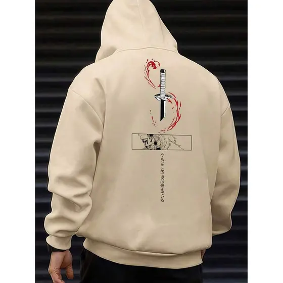 Blusa De Frio Moletom Anime Demon Slayer Kimetsu No Yaiba Rengoku  Hashira Do Fogo Streetwear Nerd