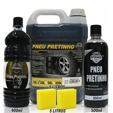 PRETINHO PARA PNEU GITANES ALTO BRILHO I 500ml, 900ml E 5 Litros