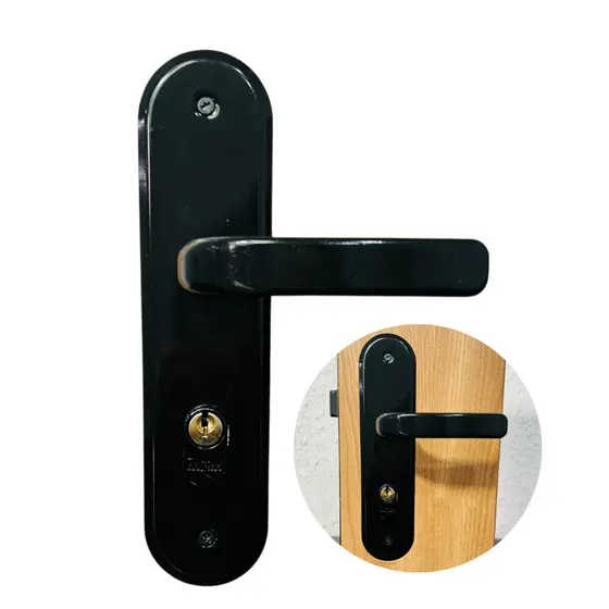 Fechadura Para Porta de Casa Externa Sala Cozinha Interna Quarto Banheiro Preto Trinco Universal