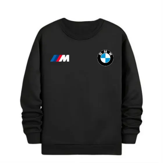 Blusa De Frio Moletom Masculino BMW Moletom Estampado Gola Redonda