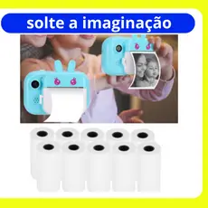 Bobina Térmica Mini Impressora Térmica do Gatinho e Câmera Impressora 57mm
