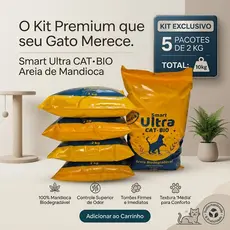 Areia Ecológica para Gatos – Biodegradável, Elimina odor, Kit Econômico 5x2kg